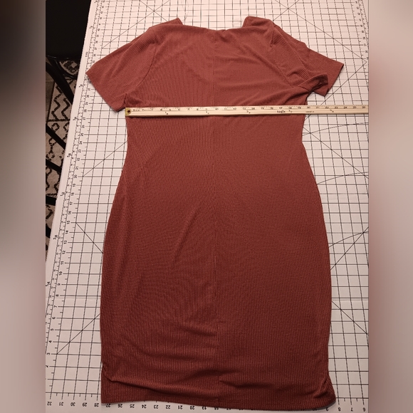 Charlotte Russe+ Dress, Size- 2X, Rust Orange Color, Great Condition - Picture 2 of 3